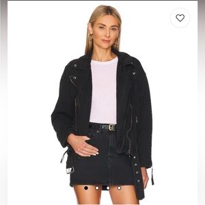 Free people rebel moto jacket oversized xs